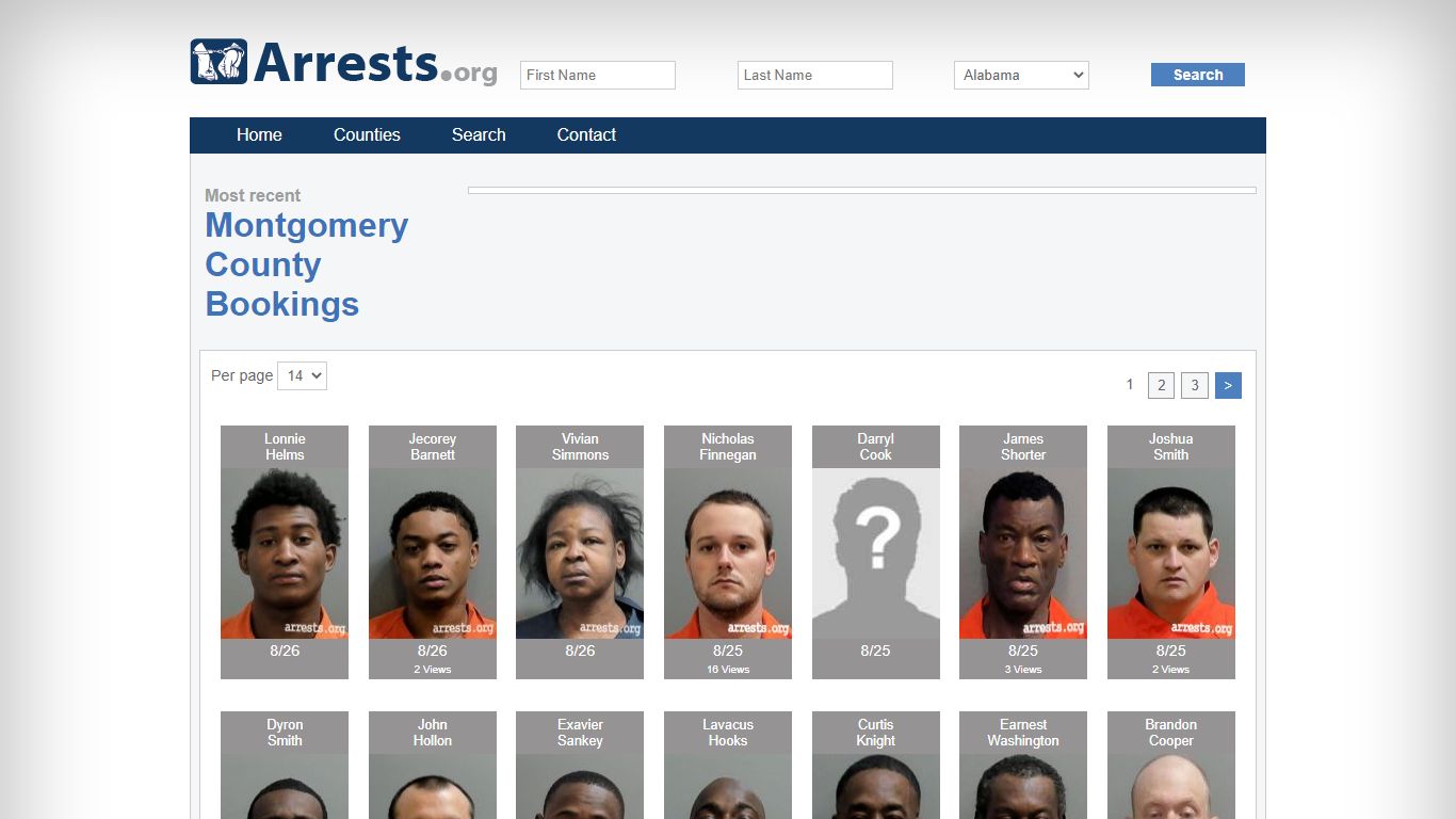 Montgomery County Arrests and Inmate Search