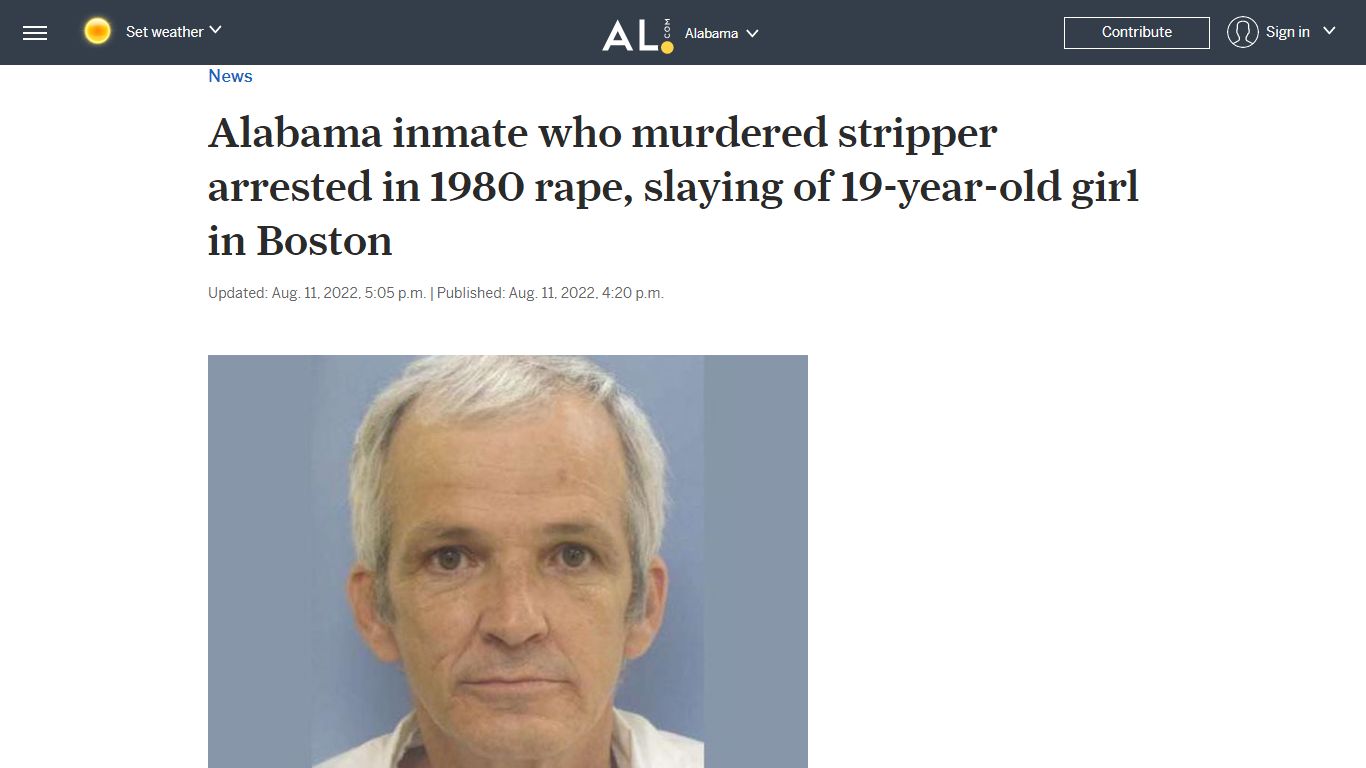 Alabama inmate who murdered stripper arrested in 1980 rape, slaying of ...